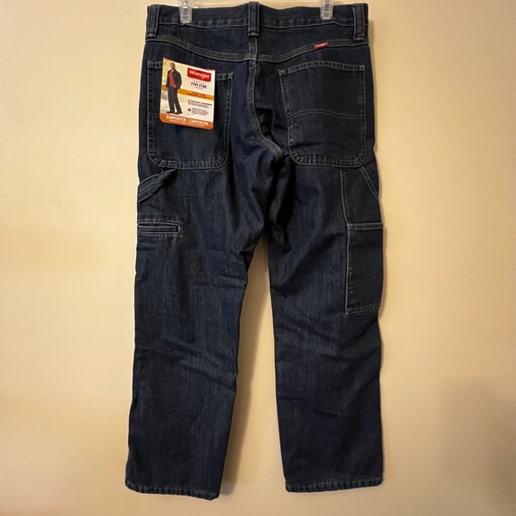 Wrangler 32x30 Fleece Lined Carpenter Jeans - Picture 4 of 6